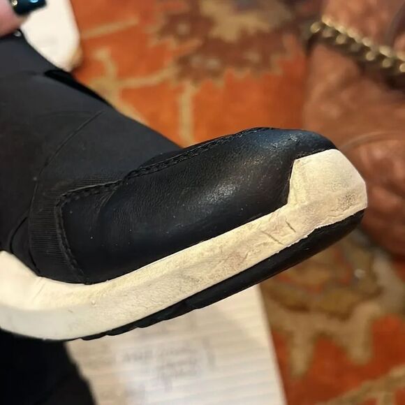 ASH Quid Black Leather/Neoprene Sneaker, 37 EU/6.5-7 US! - Picture 11 of 14